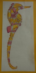 Colored pencil drawing by Annie Savage