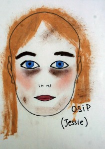 Make-up design for Osip (The Government Inspector)