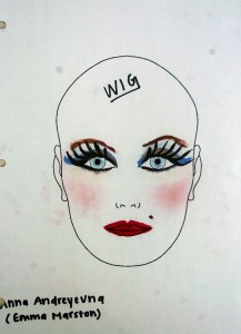 Make-up design for Anna Andreyevna (The Government Inspector)