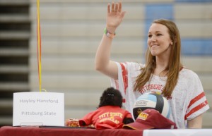 Hayley Hansford/ Pittsburg State/ Volleyball