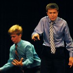 Sam Bernard and Alec Armer perform their Duo Interpretation "Dr. Horrible's Sing-Along Blog."