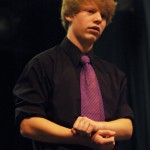 Josh Fowler performs his Dramatic Interpretation "Big Mac, Strawberry Shake and Larger Fries."