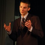 Brian Phillips performs his Informative Speech "The Necktie: A Long and Knotty History."