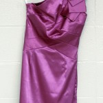 Satin prom dress by Emily Lang