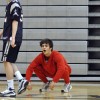 Will Oakley crouches in disbelief after his team's loss.  Photo by AnnaMarie Oakley