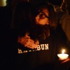 Tyler's girlfriend AnnaMarie Oakley wore Tyler's sweatshirt throughout the service