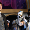 Junior Rob Simpson and sophomore Abby Cramer play Underling and the Drowsy Chaperone