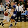 Senior Connor Knabe drives past his defender. Photo by McKenzie Swanson