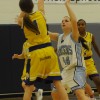 Gabriel Pisterzi defending her teams basket from Photo by Hayden Roste