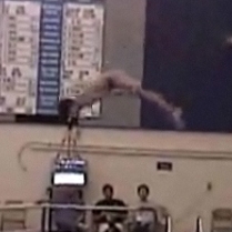 Peter Frazell qualifies as an All-American diver at the League Meet