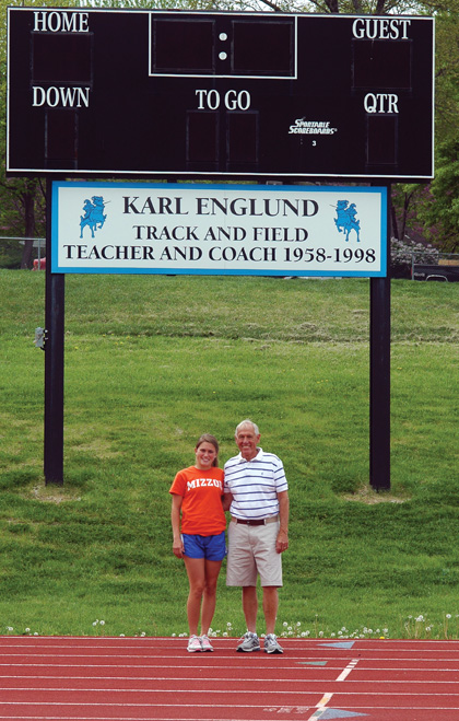 Junior hurdler follows her grandpa’s passion for track