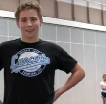 Video: Junior Corbin Barnds Tries Out Gymnastics