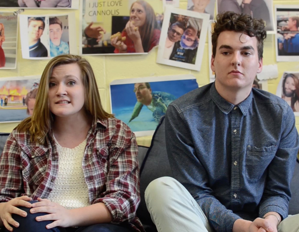 Blue Couch: Abby Cramer and Austin Dalgleish