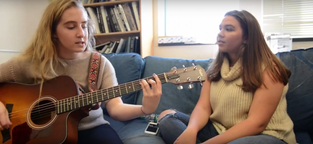 Blue Couch: Christian Kennedy and Reagan Flora