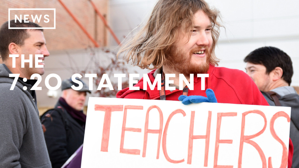 'Constant Groundswell': Teachers encourage students, community members to attend "7:20" statement by flagpole at 7 a.m.