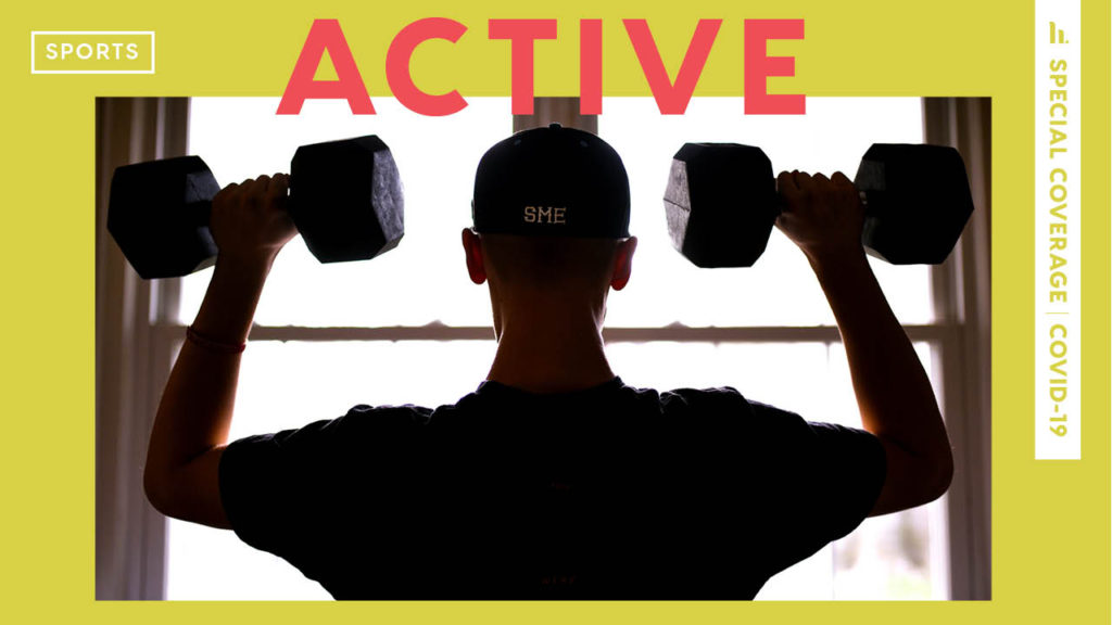 At Home Training: How spring sport athletes are staying in shape during lockdown