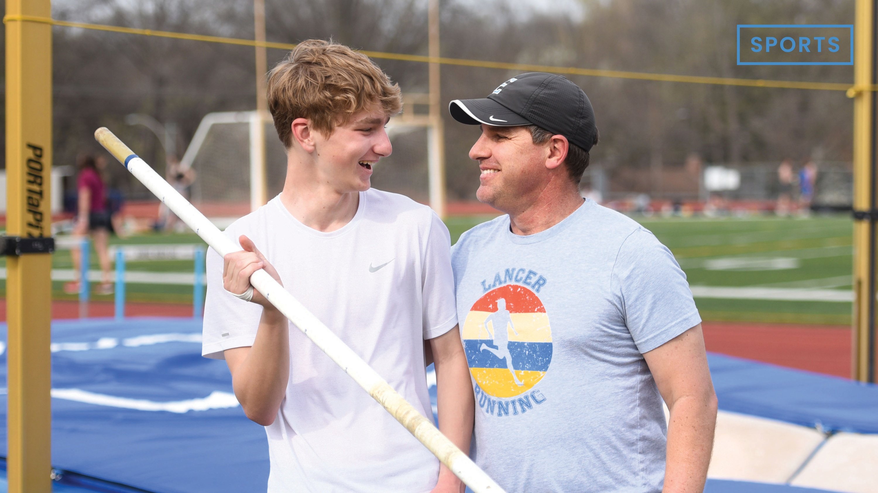 Peters take the pole: Pole vaulting coach Eric Peters and his son Kyle Peters get to share their first and last season on the pole vaulting team together