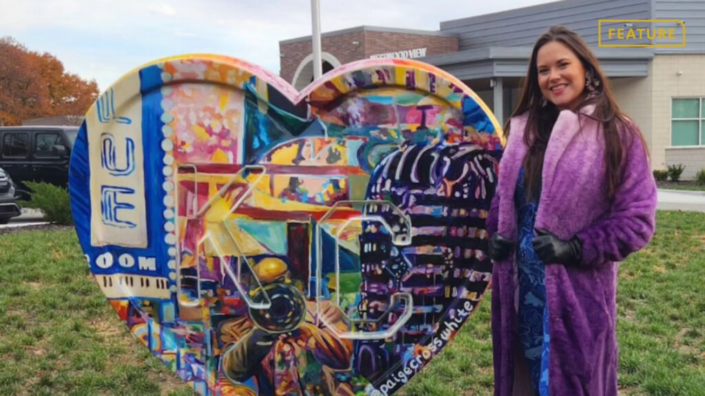 A Heart for Community: Westwood View art teacher creates art with the help of her students for the KC Parade of Hearts