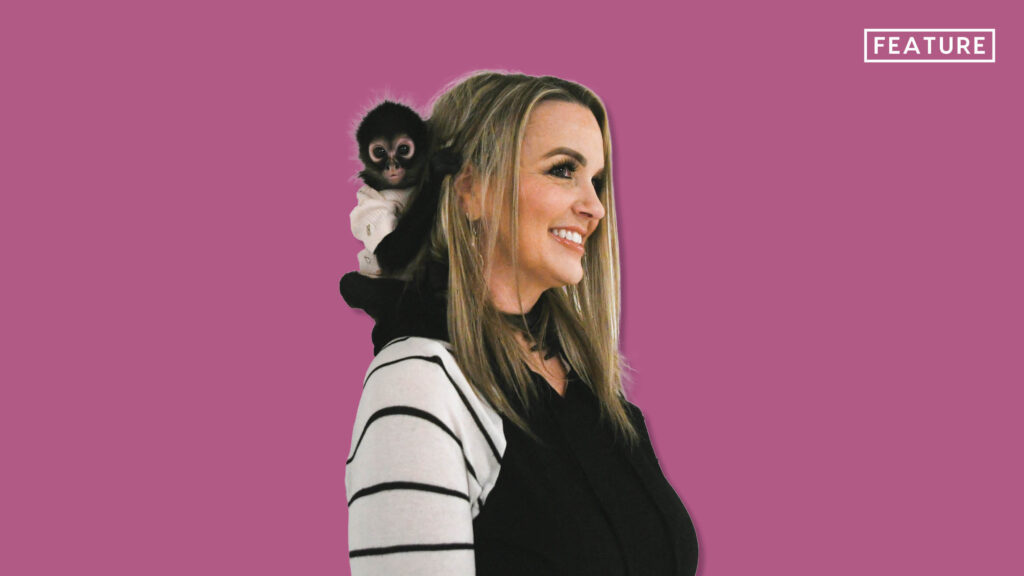 Monkey Business: Freshman Bronson Skelton’s family adopted a spider monkey named Oakley and she’s a part of their family