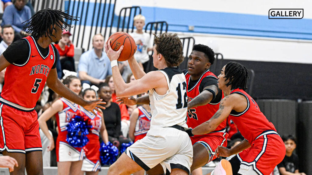 Gallery: Boys Varsity Basketball Falls to Olathe North 52-37